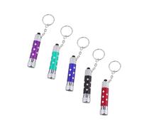 jojofuny Lot de 5 Porte-clés Lampe Torche LED Ultra Puissante en Alliage D'aluminium, Portable et Décoration de Clé, pour Paquet à Dos et Toutes Occasions Plusieurs styles