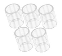 jojofuny Lot de 5 Raccords Droits en Acrylique Transparents pour Tuyau D'aquarium Diamètre Intérieur 32 Mm, Connecteurs pour Tube à Eau Étanches Adaptés la Plomberie et