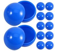 jojofuny Lot de 50 balles de loterie à Ouvrir, remplir, Multicolores, 3 cm, en Plastique, divisibles, vides, Rondes, balles de Loto, balles de Tennis de Table, Jeu de Has