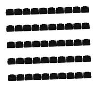 jojofuny Lot de 50 Capuchons De Protection Rj45 en Silicone Noir pour Ports Réseau, Accessoires Professionnels pour Protection Anti-poussière, Usage Informatique Et Connectique Réseau