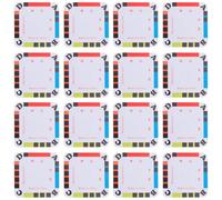 jojofuny Lot de 50 Cartes de Tissage Carrées en Papier Cartonné 4 Trous pour Tablette DIY Fournitures de Loisirs Créatifs Accessoires Pratiques pour Métier à Tisser Compact et