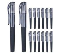 jojofuny Lot de 50 Stylos Gel Noir à Pointe Fine Bullet Capuchon Court, Stylo D'écriture de Précision Format Compact pour Bureau, École et Prise de Notes Fluide