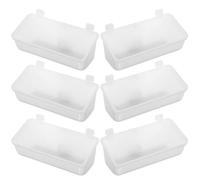 jojofuny Lot De 6 Bols Suspendus en Plastique Solide pour Chiots Et Chatons, Mangeoire Multifonctionnelle, Format Allongé Épais, Accessoire pour Cages Et Alimentation Animale