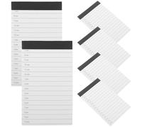 jojofuny Lot de 6 carnets de planification journalière : bloc-notes A7 détachable pour organiser ses tâches professionnelles, ses objectifs et ses idées, ainsi que son emploi du temps pour la