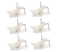 jojofuny Lot De 6 Clips Pour Étagères De Congélateur Accessoires De Réfrigérateur Boucle Pour Étagères De Congélateur Pièces De Congélateur Boucle De Porte En Plastique