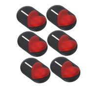 jojofuny Lot De 6 Coques De Protection pour Caméra De Confidentialité en Forme De Cœur pour Ordinateur Portable Protection pour Caméra De Téléphone Tablette Curseur Idéal pour La