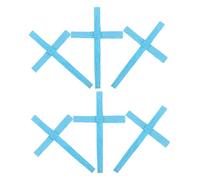 jojofuny Lot de 6 Croix Murales Catholiques Tissées la Main en Papier Bleu, Décoration Religieuse pour Prière Intérieure et Célébration du Dimanche des Rameaux, Ornement Mural