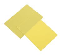 jojofuny Lot de 6 Étiquettes Plastiques Jaune Double Face Pvc Surface Effaçable pour Notes Manuscrites, Porte-étiquettes pour Supermarché et Affichage Prix
