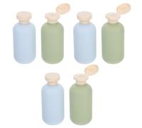 jojofuny Lot de 6 FلاCons de Shampoing Rechargeables 200 Ml Plastique Souple Bouchon à Clapet FلاCons de Voyage Portables pour Shampoing Après-Shampoing et Gel pour Cosmétiques Utilisation