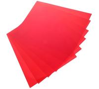 jojofuny Lot de 6 Feuilles PVC Transparentes Rouges Film Diffuseur de Lumière pour Photographie et Éclairage Filtres de Lumière Colorés pour Studio Scène et Projets Artistiques Feuille