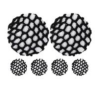jojofuny Lot de 6 Filets à Chignon en Maille Tricotée Noire, Accessoires pour Cheveux de Danseuse, Invisibles et Respirants, pour Chignons de Ballet Féminins, Entraînement et Spectacles
