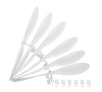 jojofuny Lot De 6 Micro-Hélices Mini Pales De Ventilateur pour Hélicoptères Avions Bateaux Projets Scientifiques Production Technologique 18 Cm