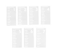jojofuny Lot de 7 Pochoirs de Toise Murale Garçon et Filles 213 M Modèle Gabarit Règle de Mesure en Plastique Pochoir Soi-Même pour Décoration et Mesure Précise de Hauteur