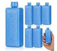 jojofuny Lot de 8 Blocs Réfrigérants Mini Taille pour Ventilateur Rafraîchisseur D'air, Packs de Glace Réutilisables pour Refroidissement Prolongé, Compatibles Climatiseur