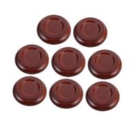 jojofuny Lot de 8 Coupelles en Bois Massif Marron pour Pieds de Piano Protections Antidérapantes et Insonorisantes Patins pour Meubles Tapis de Piano Petit Format Accessoires