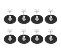 jojofuny Lot de 8 porte-bobines pour machine à coudre : support de fil à broder en plastique pour machine à coudre industrielle ; organiseur sur pied.