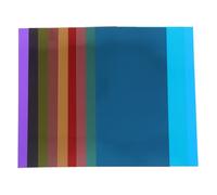 jojofuny Lot De 9 Feuilles Gel Couleur pour Lumières PVC Transparent Multicolore, Accessoires Photo Professionnel, Filtres Diffusion Lumière pour Studio, Scène Et Photographie Créative