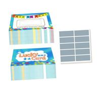 jojofuny Lot de Cartes à Gratter DIY Papier Mini Cartes de Vœux Personnalisables pour Garçon Fille et Famille Fournitures Créatives pour Festivals et Classe