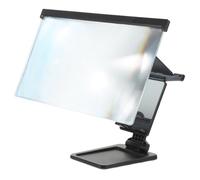 jojofuny Loupe D'écran pour Téléphone Portable Amplificateur D'écran, Support Pliable, Protection Anti-lumière Bleue, Portable et Léger, Taille Compacte, Noir, Adapté à Tous Smartphones