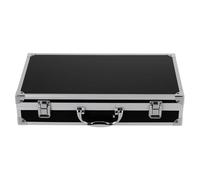 jojofuny Mallette à Outils en Alliage d'Aluminium 35X19X65 CM Boîte de Rangement pour Remède et Pièces Boîte à Outils Portable Noire Multifonction pour Maison Garage et Usage