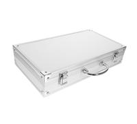 jojofuny Mallette Aluminium Rigide Boîte à Outils et Remède Poignée Serrure Sécurisée pour Rangement Cosmétique et Fournitures Maison Adaptée Bureau et Déplacements 35X19X6,5 Cm