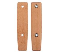 jojofuny Manche de Spatule Design Simple et Élégant Espacement de Trou de 65mm en Bois Khaki Polyvalent et Antidérapant pour Remplacement Cuisine Quotidienne
