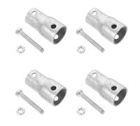 jojofuny Manchon en Acier Robuste 4 Pièces pour Manivelle de Rouleau Manuel de Serrage Accessoire de Connexion pour Système de Levage de Film Pièce de Remplacement pour Enrouleur