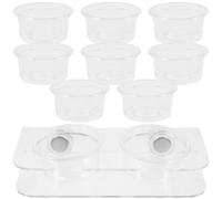 jojofuny Mangeoire Magnétique pour Reptiles avec Distributeur d'eau et Bol Alimentaire, Grand Modèle en Plastique, pour Terrarium de Geckos et Petits Reptiles, Accessoire D’Alimentation