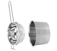 jojofuny Marmite à Bain en Acier Inoxydable 16 CM Casserole à Fondre la Cire Chocolat Capacité 600 Ml Usage Culinaire et Fabrication de Bougies Ustensile Polyvalent pour Cuisson Douce