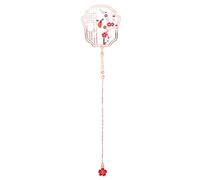 jojofuny Marque Page Unique Forme de Ventilateur Chinois Élégant et Pratique pour Étudiants et Lecteurs Doré