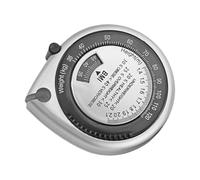 jojofuny Mètre Ruban Rétractable 15 M pour Mesure du Tour de Taille et Indice de Masse Corporelle Calculateur BMI Flexible en ABS et PVC Ruban de Mesure Corporel Compact Argenté Outil