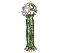 jojofuny Mézouza Sacrée en Alliage de Zinc Vert, Décoration Vintage pour Porte D'entrée, Design Délicat et Fonction de Montage Facile pour Maison