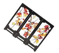 jojofuny Mini Paravent Pliable en Acrylique 3D Chinois, Écran de Bureau Décoratif Feng Shui, Séparateur D’Espace Compact pour Maison et Bureau, Décor Artistique pour Nouvel an Chinois - 1