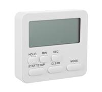 jojofuny Minuterie Silencieuse Multifonction Numérique Alarme Minuterie Cuisine Magnétique et Support de Table pour Étudiants et Usage Domestique Affichage LED Blanc sans Pile