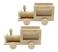 jojofuny Modèle D'artisanat Soi-même en Bois 2pcs, Contenant pour Stylos Graffiti, Exercice de Motricité Manuelle, Décoration Maison Polyvalente