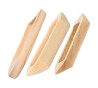 jojofuny Modèle de Canoë en Bois Décoratif 3 Pièces Miniature Bateau de Pêche Artisanale 10x2,5x1,5 Cm, 12x3x2 Cm, 14x5x1,5 Cm Décoration Nautique Bureau et Maison pour Loisirs