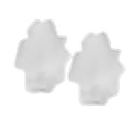 jojofuny Moule à sous-Verres en Silicone pour Résine Époxy 2pcs, Facile à Démouler Nettoyer, pour Création de Dessous de Verre DIY Uniques