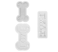 jojofuny Moule en Silicone Blanc D'os pour Résine, Réutilisable, pour Projet Artisanal Fait Main et Création DIY