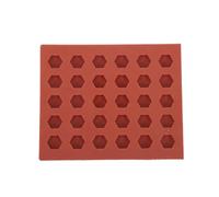 jojofuny Moule en Silicone Hexagonal pour Mini Briques, Moules à Briques Miniatures DIY, Résistant la Chaleur, Flexible, pour Table à Sable et Maquettes de Modélisme, Outil de Création