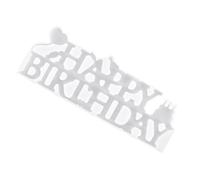 jojofuny Moule en Silicone Soi-Même pour Décoration de Fête Lettres Anglaises « Joyeux Anniversaire » Effet Miroir Formes Irrégulières pour Panneau D’Anniversaire Outils Créatifs DIY