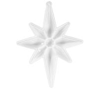 jojofuny Moule en Silicone Soi-Même pour Pendentifs et Étiquettes Forme Étoile à Huit Branches Flexible et Antiadhésif Compatible Résine Époxy Cristal 1 Pièce Décoration et Bijoux