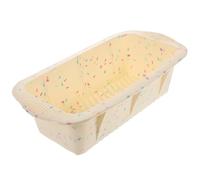 jojofuny Moule Silicone Bicolore Points Colorés Moule à Gâteau Antiadhésif pour Toasts et Pâtisseries Résistant à la Chaleur Accessoire Cuisine pour Petit-Déjeuner et Goûter