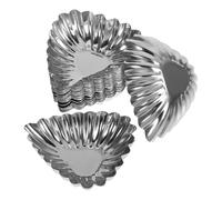 jojofuny Moules à Tartelettes en Acier Inoxydable Surface Lisse et Facile à Nettoyer 20 Pièces pour Cupcakes et Tartes en Boulangerie