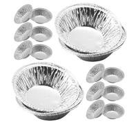 jojofuny Moules à Tartelettes Miniatures en Aluminium Jetables 73 CM 500 Pièces Compatibles Four Ronds pour Tartelettes aux Œufs Quiches et Pâtisseries Usage Professionnel et