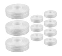 jojofuny Noyaux de Filetage de Remplacement en Polyester 10 Pièces 50 Mètres pour Nettoyage Interdentaire Doux Hygiène Bucco- Soins Personnels