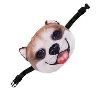 jojofuny Oreiller de Voiture en Polyester Housse Détachable, Appui-tête 3D de Corgi Mignon, Coussin pour Conducteurs et Voyages en Voiture