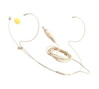 jojofuny Oreillette avec Microphone Beige, Mousse Confortable et câble en cuivre, Parfaite pour représentants et présentations en Direct