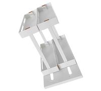 jojofuny Organisateur Coulissant sous Évier pour Épices et Cosmétiques Étagère Double Polyvalente pour Rangement Cuisine et Salle de Bain Support de Comptoir Blanc Gain de Place