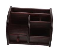 jojofuny Organiseur D’Outils Optiques en Bois Marron à Compartiments pour | Porte-outils de Bureau, Rangement pour Charnières et Lentilles, Voyage