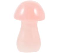 jojofuny Ornement Champignon en Pierre Rose pour Bureau et Pot de Fleurs | Décor Miniature Délicat, Structure Simple et Finition Soignée, Style Créatif pour Desktop, Usage Fleuriste